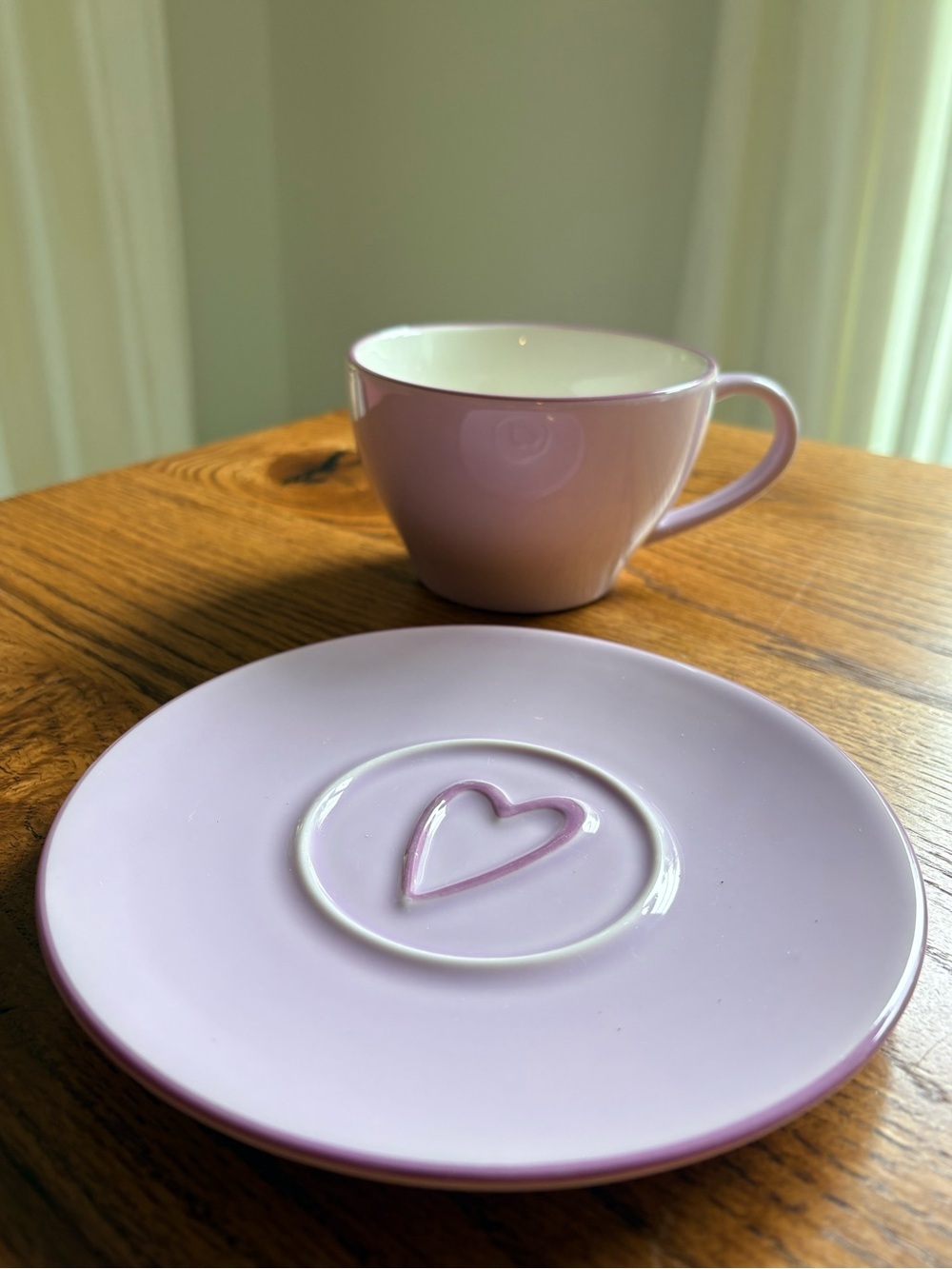 2006 Starbucks Lavender Coffee Mug and matching saucer- 12 oz cup. - Picture 12 of 13